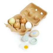 Doosje met 6 houten eieren - Tender Leaf 4608285